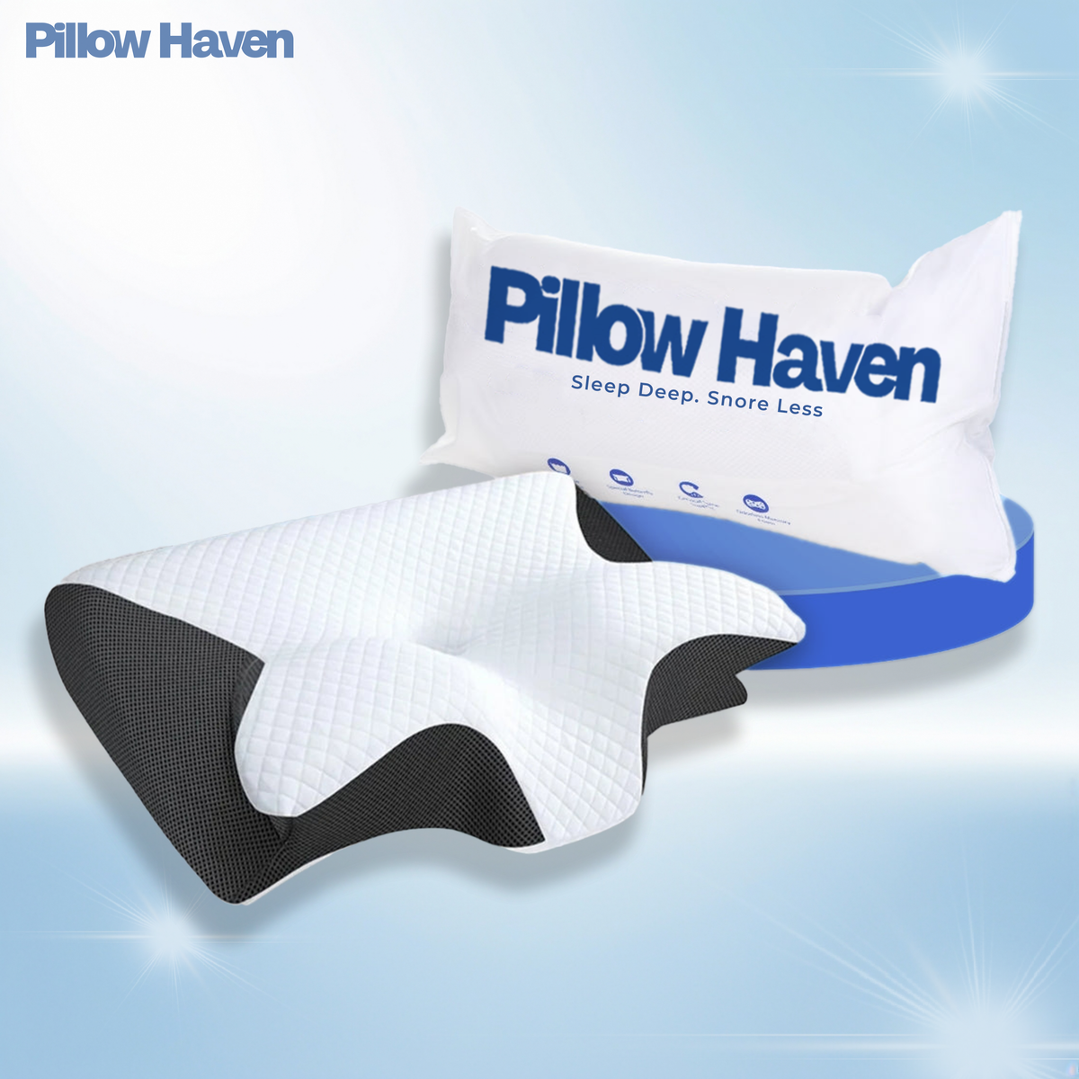 Snore Relief Pillow Helps Reduce Snoring Naturally