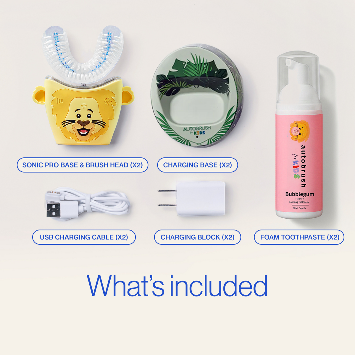 Autobrush® Sonic Pro Kids Sibling Pack Bundle
