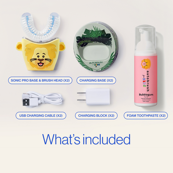 Autobrush® Sonic Pro Kids Sibling Pack Bundle