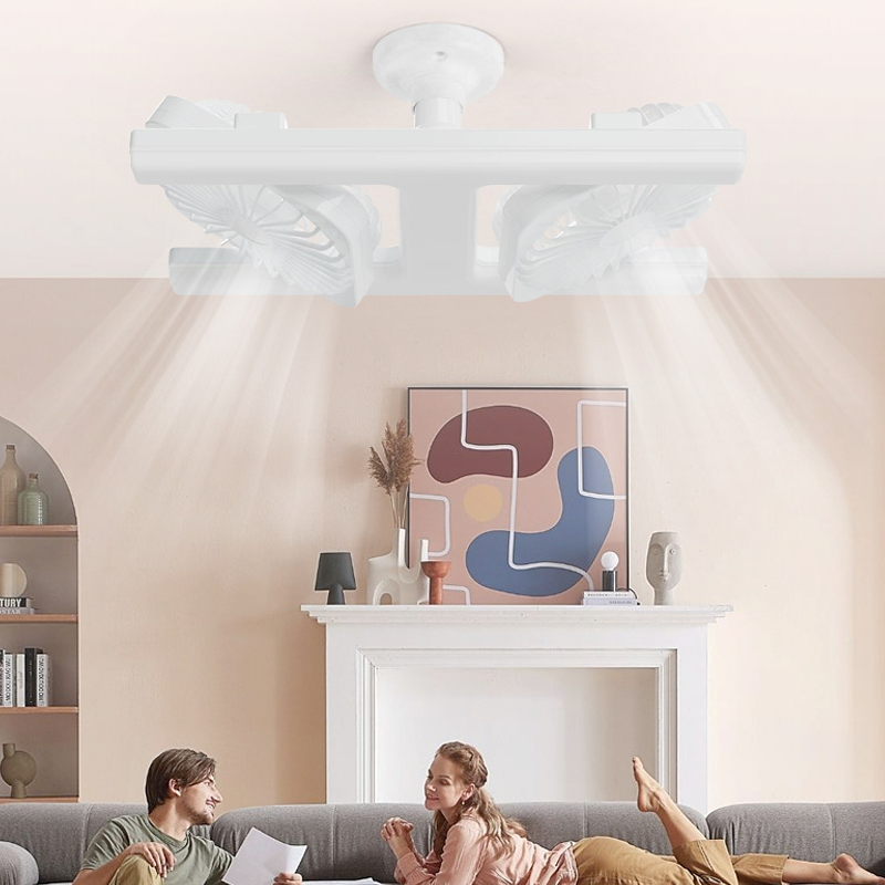 2-in-1 LED Ceiling Fan Light – Dual Cooling, Ultra Bright, Tool-Free Install