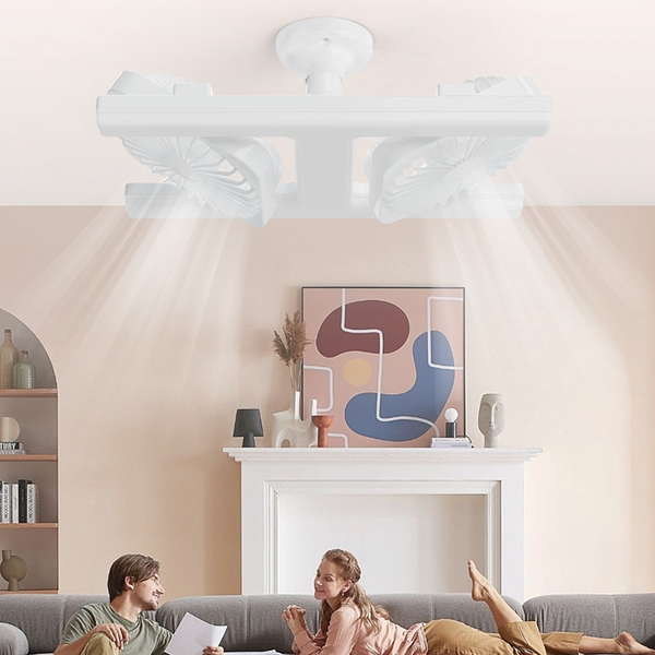 2-in-1 LED Ceiling Fan Light – Dual Cooling, Ultra Bright, Tool-Free Install