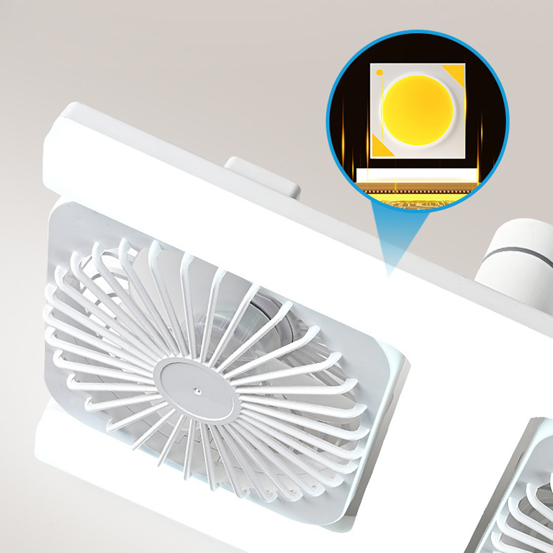 2-in-1 LED Ceiling Fan Light – Dual Cooling, Ultra Bright, Tool-Free Install