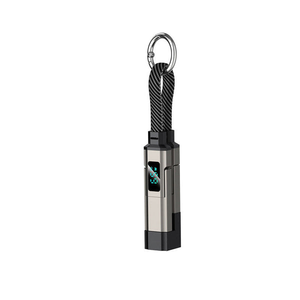 4-in-1 Digital Display Keychain Charging Cable