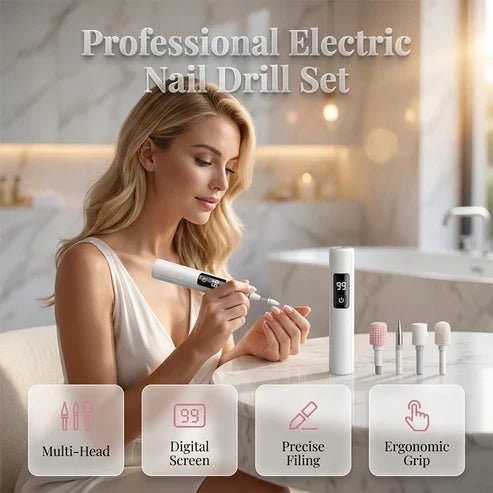 NailGuard™ Precision LED Electric Nail Grinder