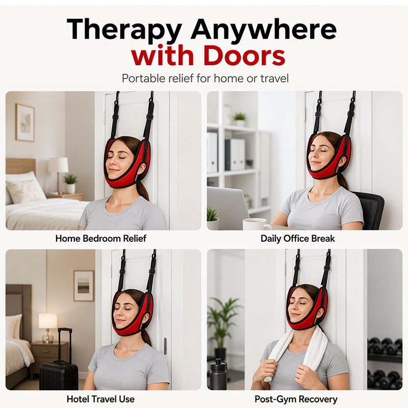 NeckEase™ Adjustable Over-Door Cervical Traction Support