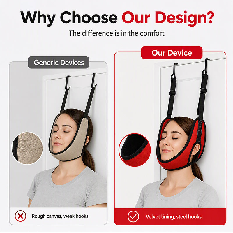 NeckEase™ Adjustable Over-Door Cervical Traction Support