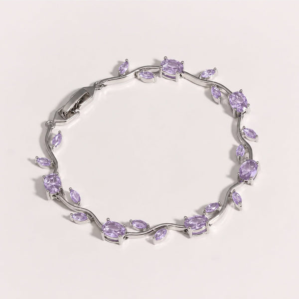 Rubivelle™ Crimson Crystal Vine Bracelet