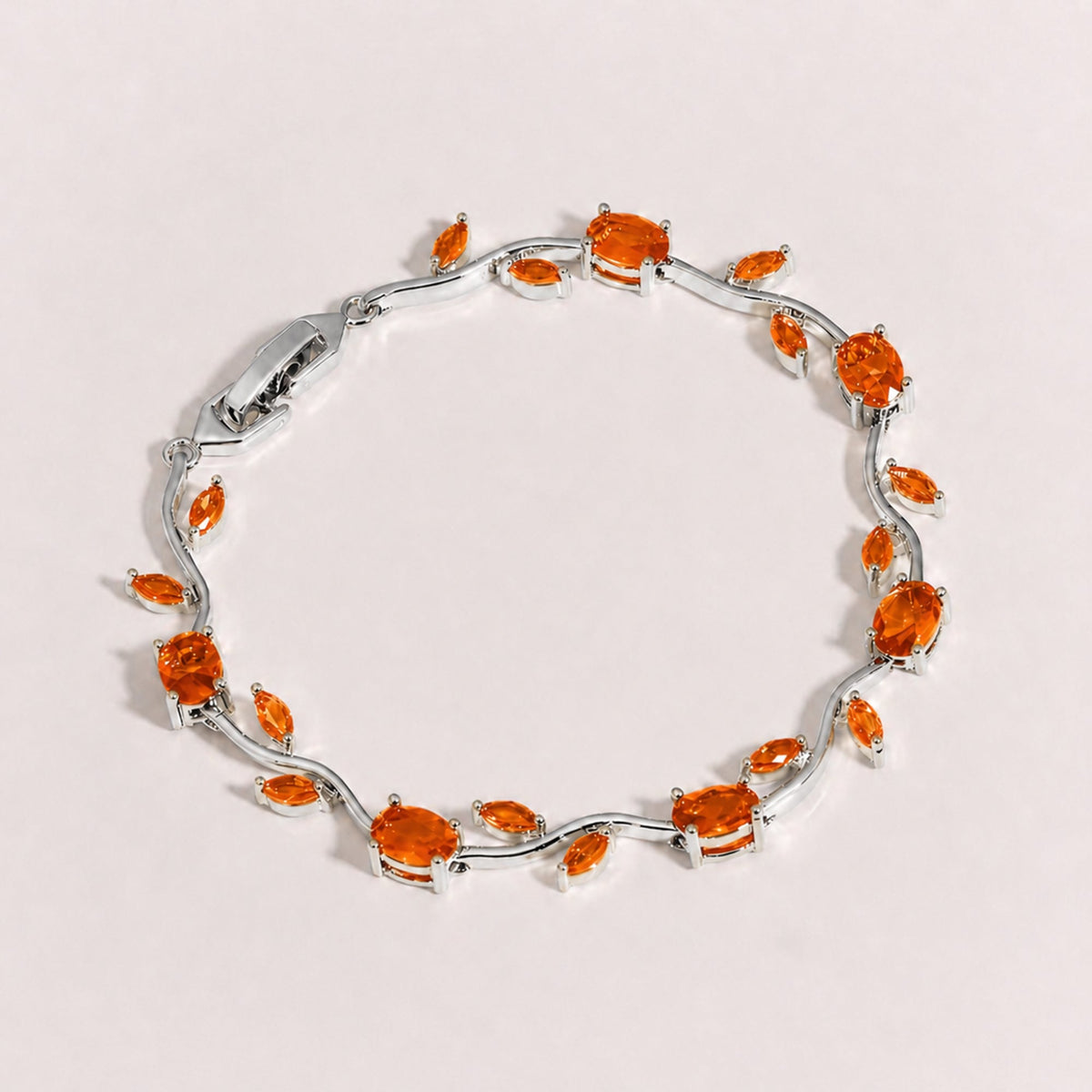 Rubivelle™ Crimson Crystal Vine Bracelet