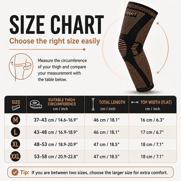 Extended Knee Compression Sleeve – Stay Secure Through Every Movement